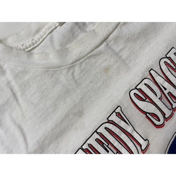 VINTAGE Kennedy Space Center NASA T-shirt Men XL White 90s Single Stitch - Picture 4 of 10